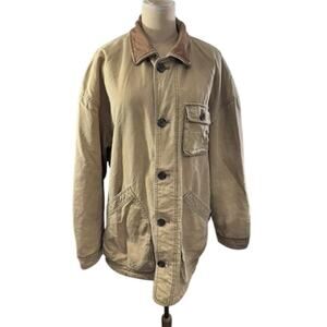 RARE!! "Abercrombie & Fitch" VTG Y2K Barn Chore Rodeo‎ Horse  SZ L Mens Sherpa